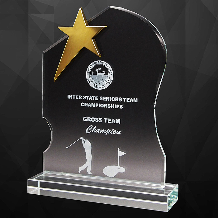 9250 - Exclusive Crystal Star Plaques