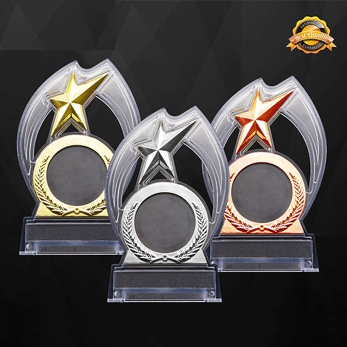 4172 - Star Acrylic Plaque (GOLD, SILVER, BRONZE)