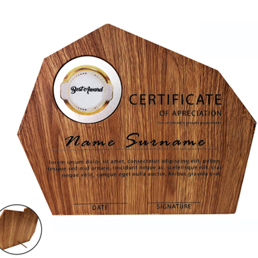 7442 - Modern Wooden Plaque