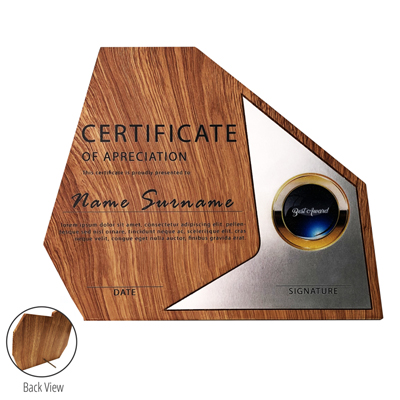 7444 - Modern Wooden Plaque