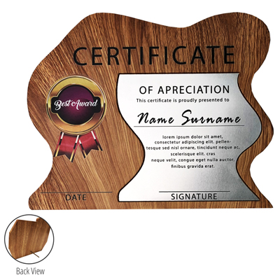 7446 - Modern Wooden Plaque