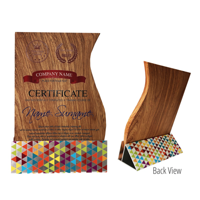 7447 - Modern Wooden Plaque