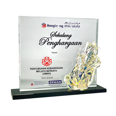 3134 - Exclusive Crystal Plaque