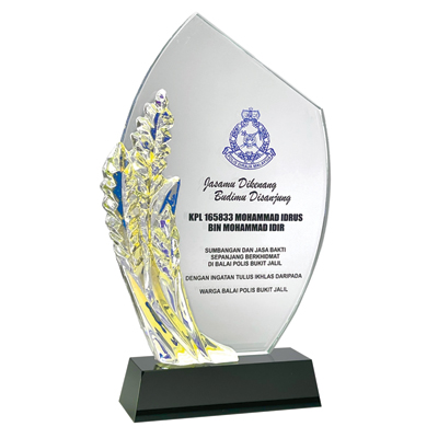 3138 - Exclusive Crystal Plaque