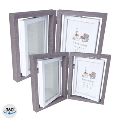 7762 - Rotating Wooden Photo Frame