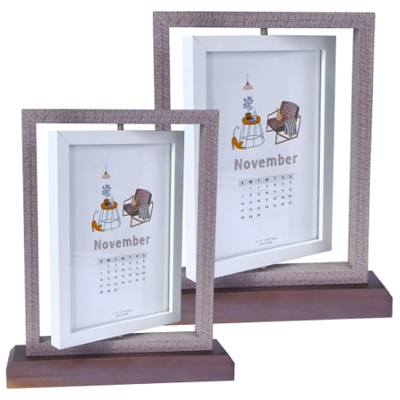 7758 - Rotating Wooden Photo Frame
