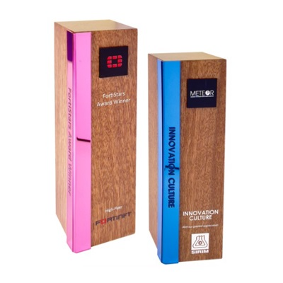 7675 - Wooden Plaque & Trophy