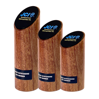 7669 - Wooden Plaque & Trophy