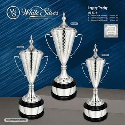 WS6235 - White Silver Trophy