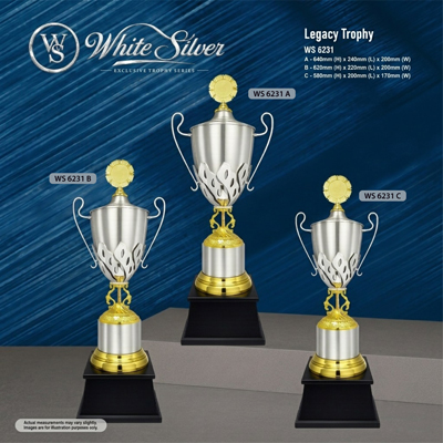 WS6231 - White Silver Trophy