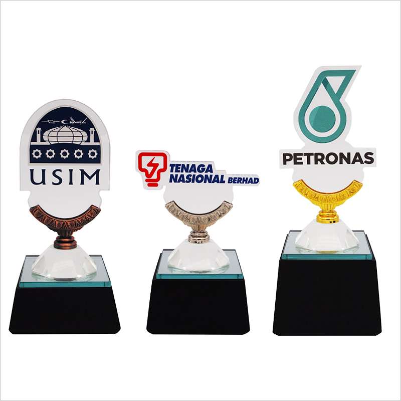 8295 - Exclusive Crystal Glass Awards With Acrylic