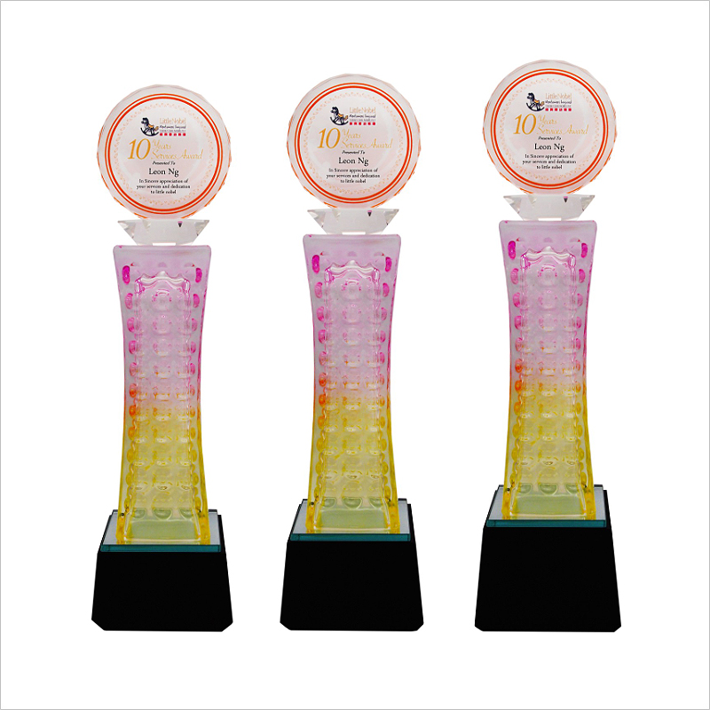 8293 - Exclusive Crystal Glass Awards With Acrylic