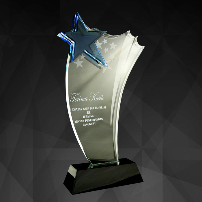 9055 - Exclusive Crystal Star Award