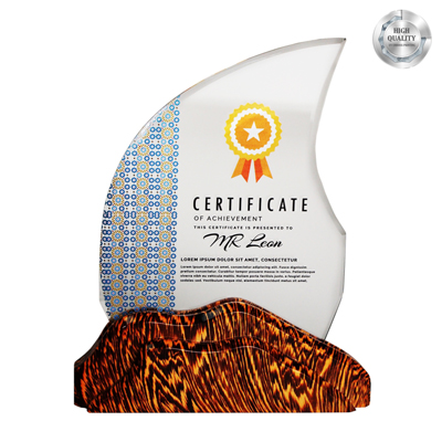 3105 - Exclusive Wooden Crystal Plaque