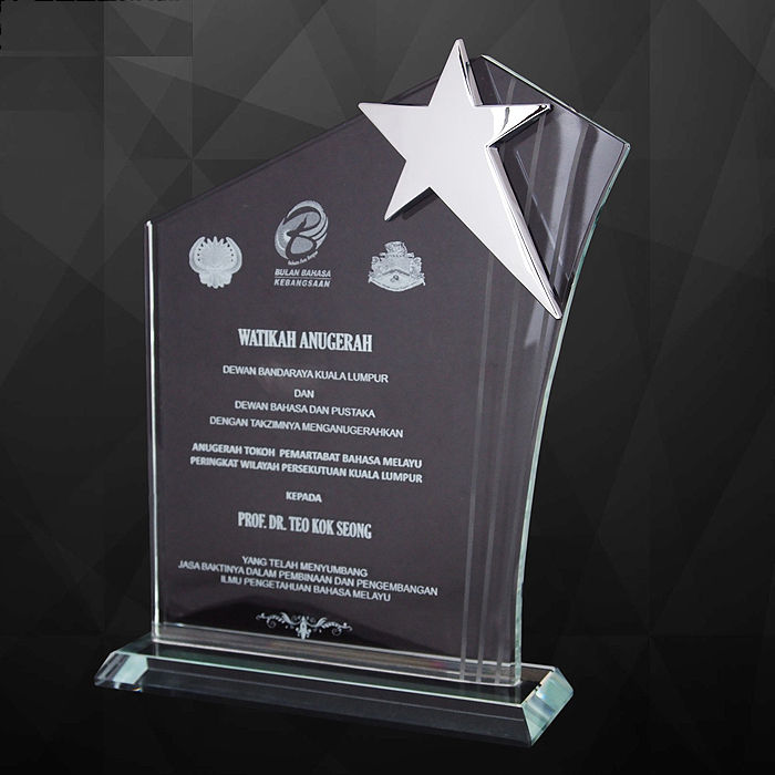 9167 - Exclusive Crystal Star Plaques